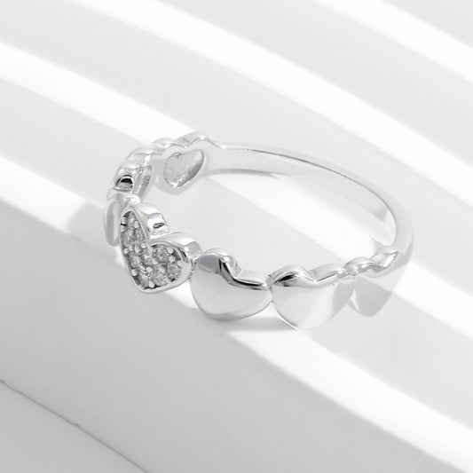 All the Love Platinum-plated Ring