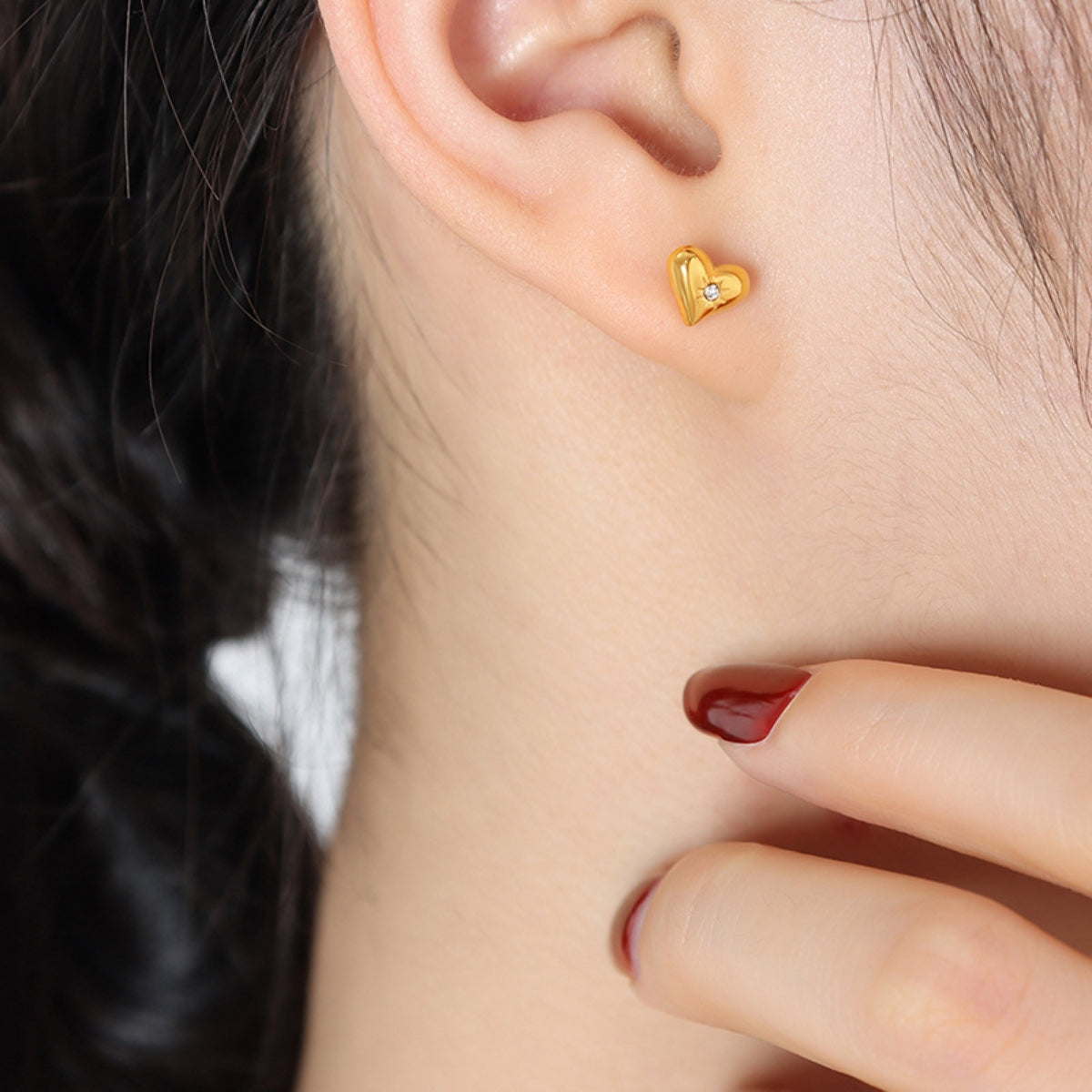 Full Heartedly Stud Earrings