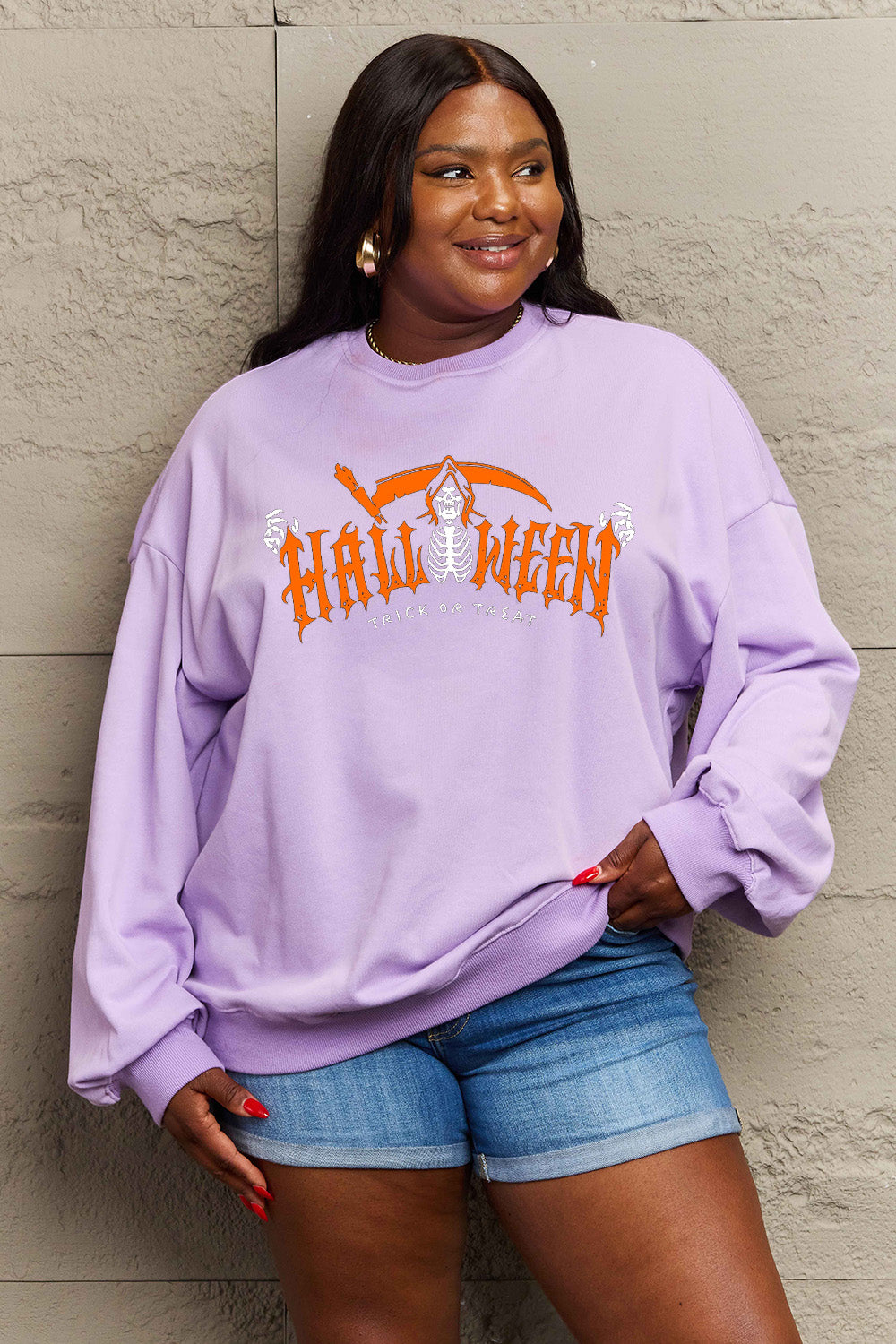 HALLOWEEN TRICK OR TREAT Graphic Sweatshirt