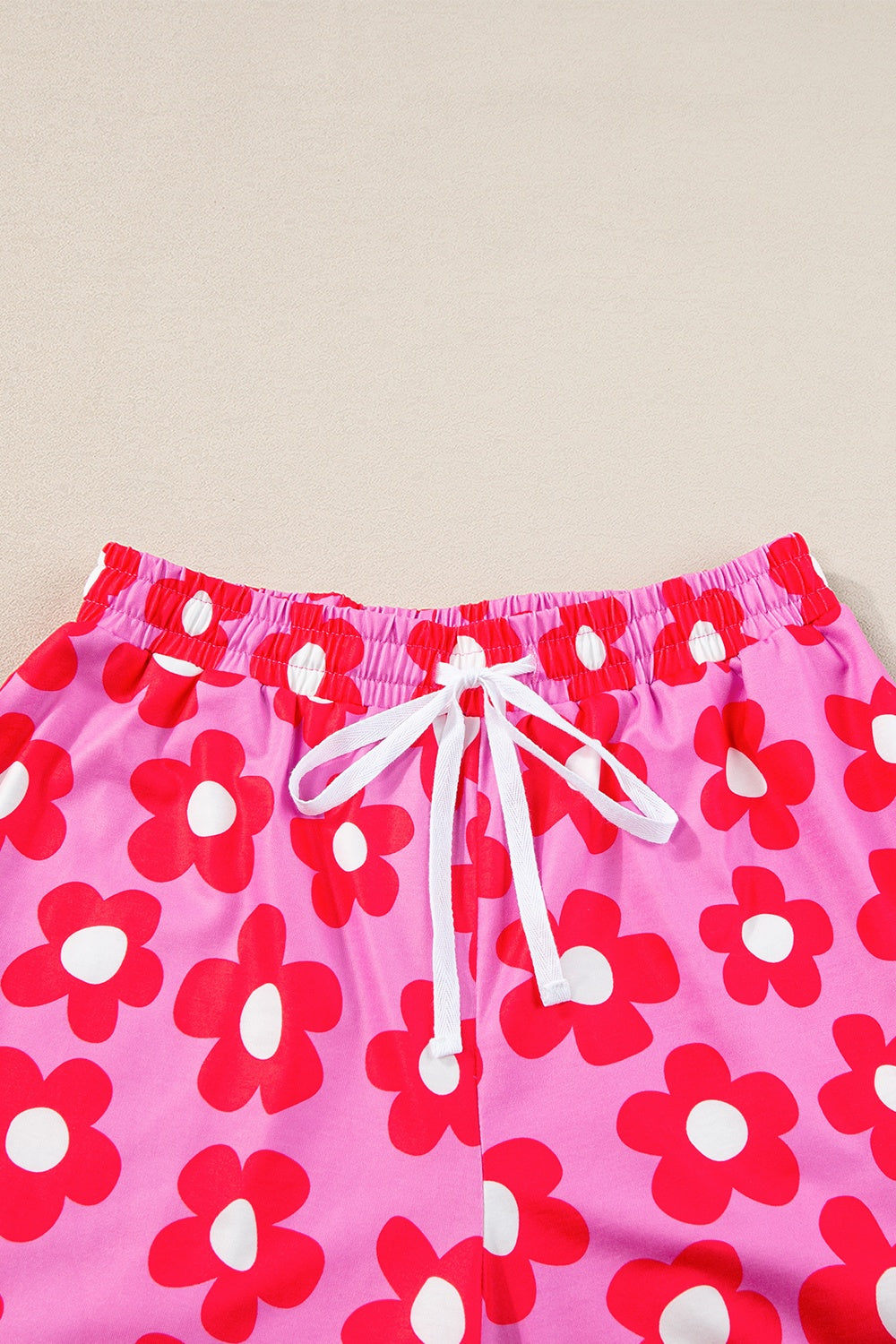 Super Smooth Flower Top and Shorts PJ Set