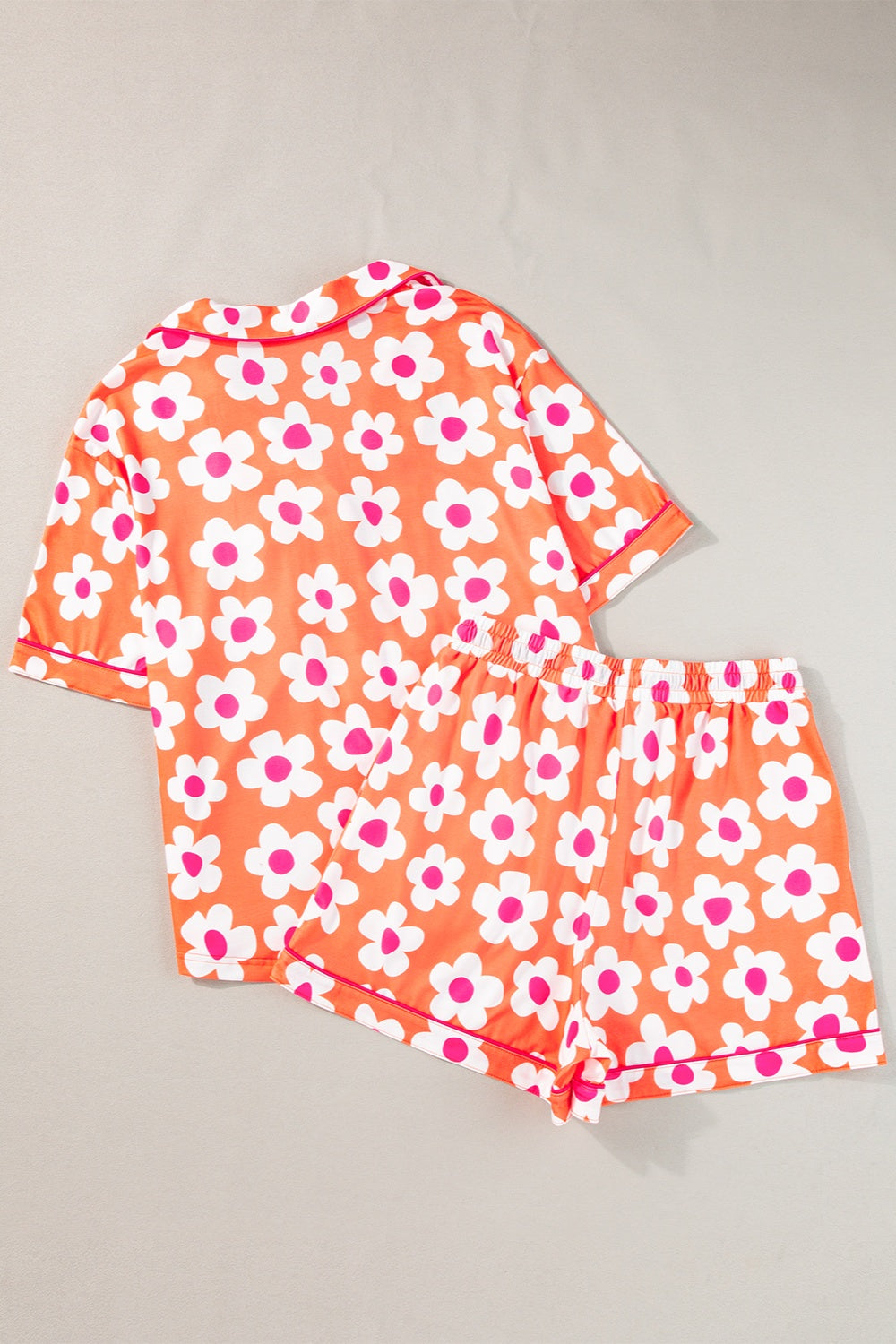 Super Smooth Flower Top and Shorts PJ Set