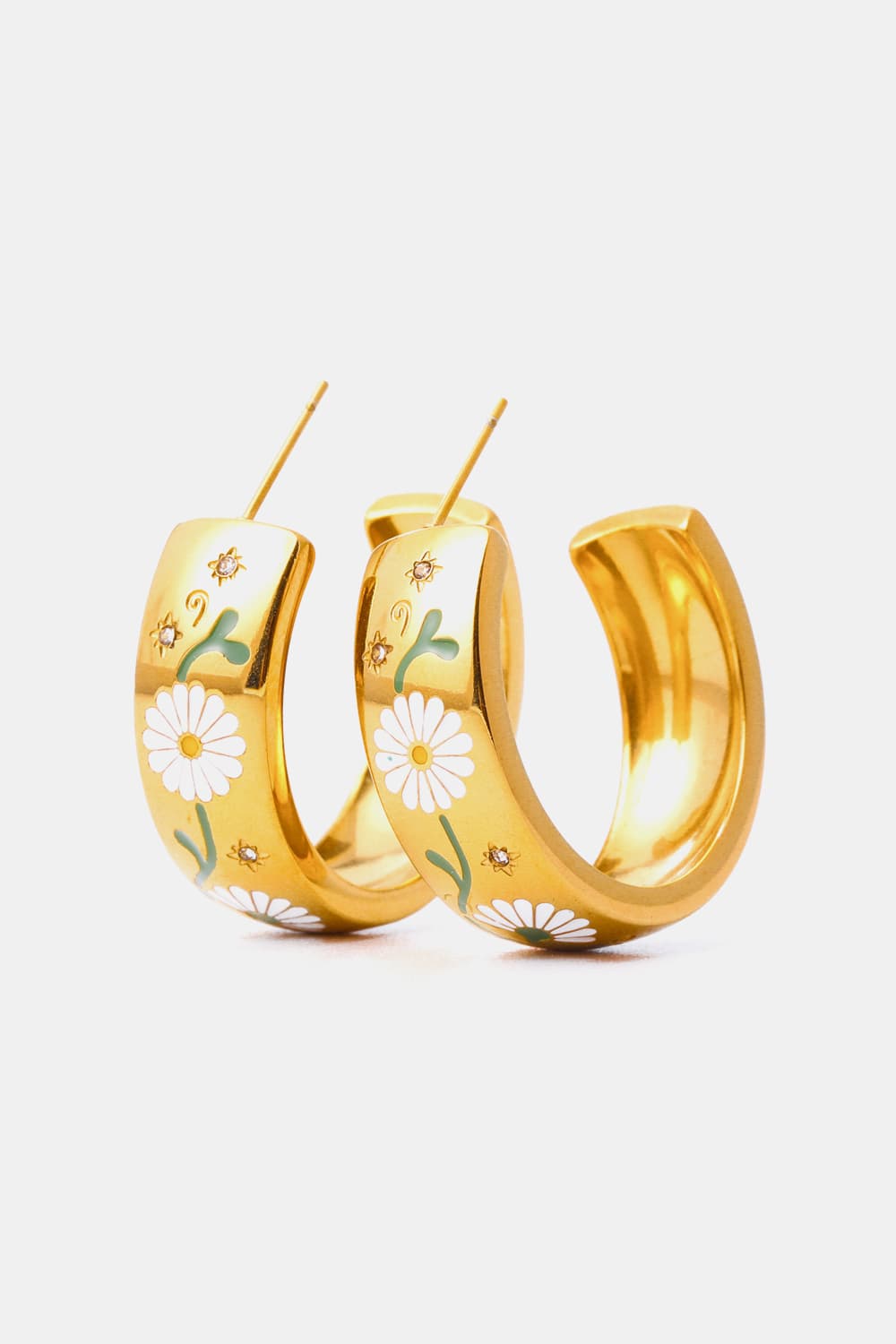 Flower and Me Hoop Earrings