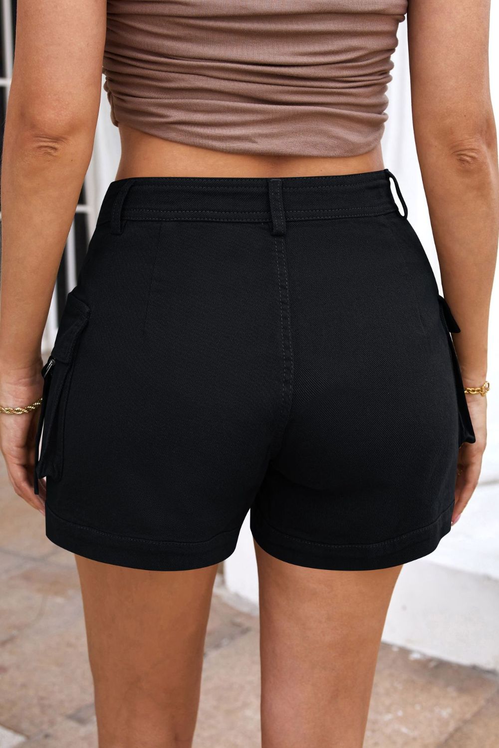 High Waisted Adorable Cargo Shorts