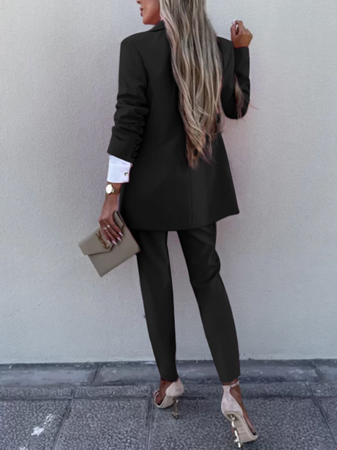 Boss Up Long Sleeve Blazer and Pantsuit