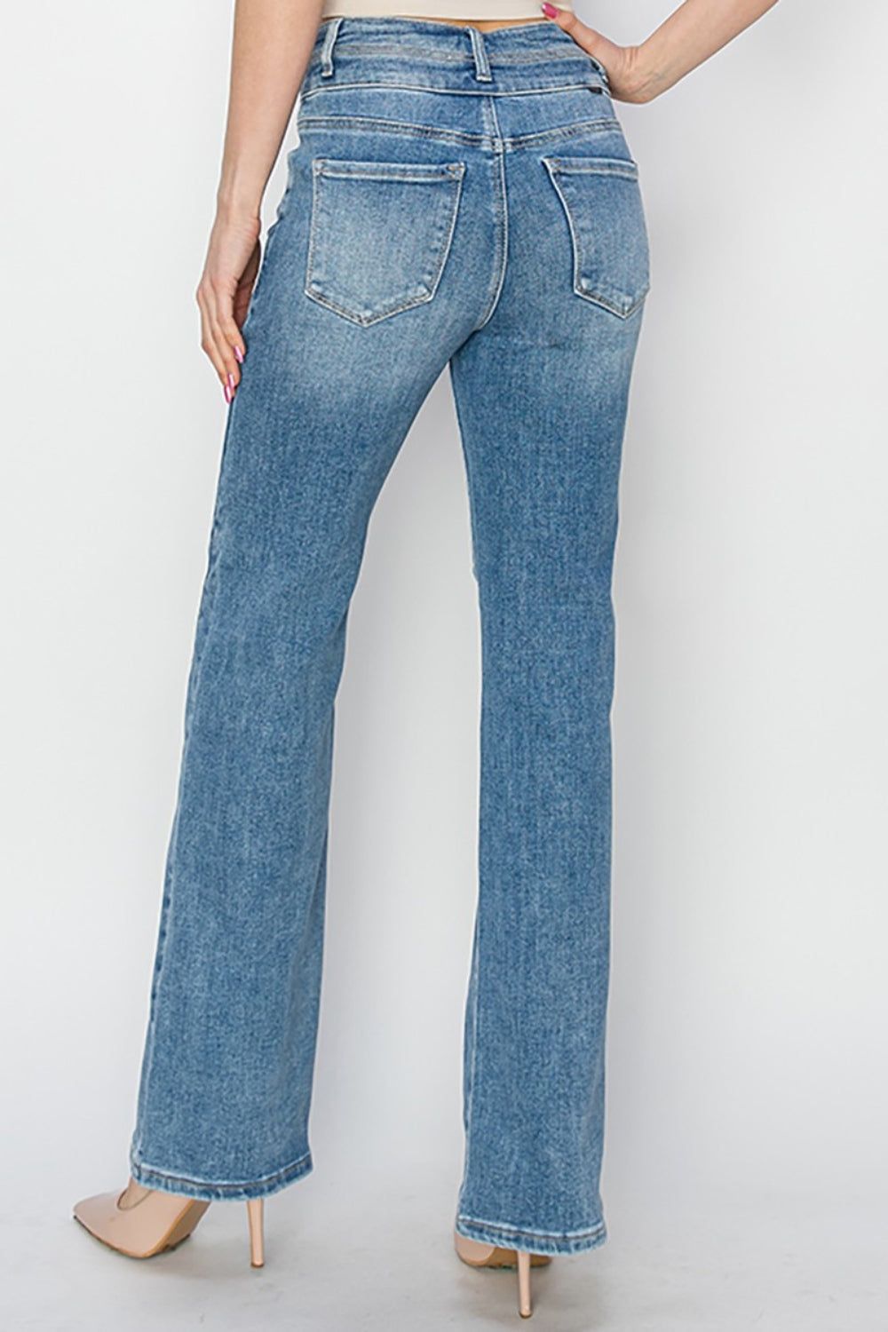 High Rise Straight Cut Jeans