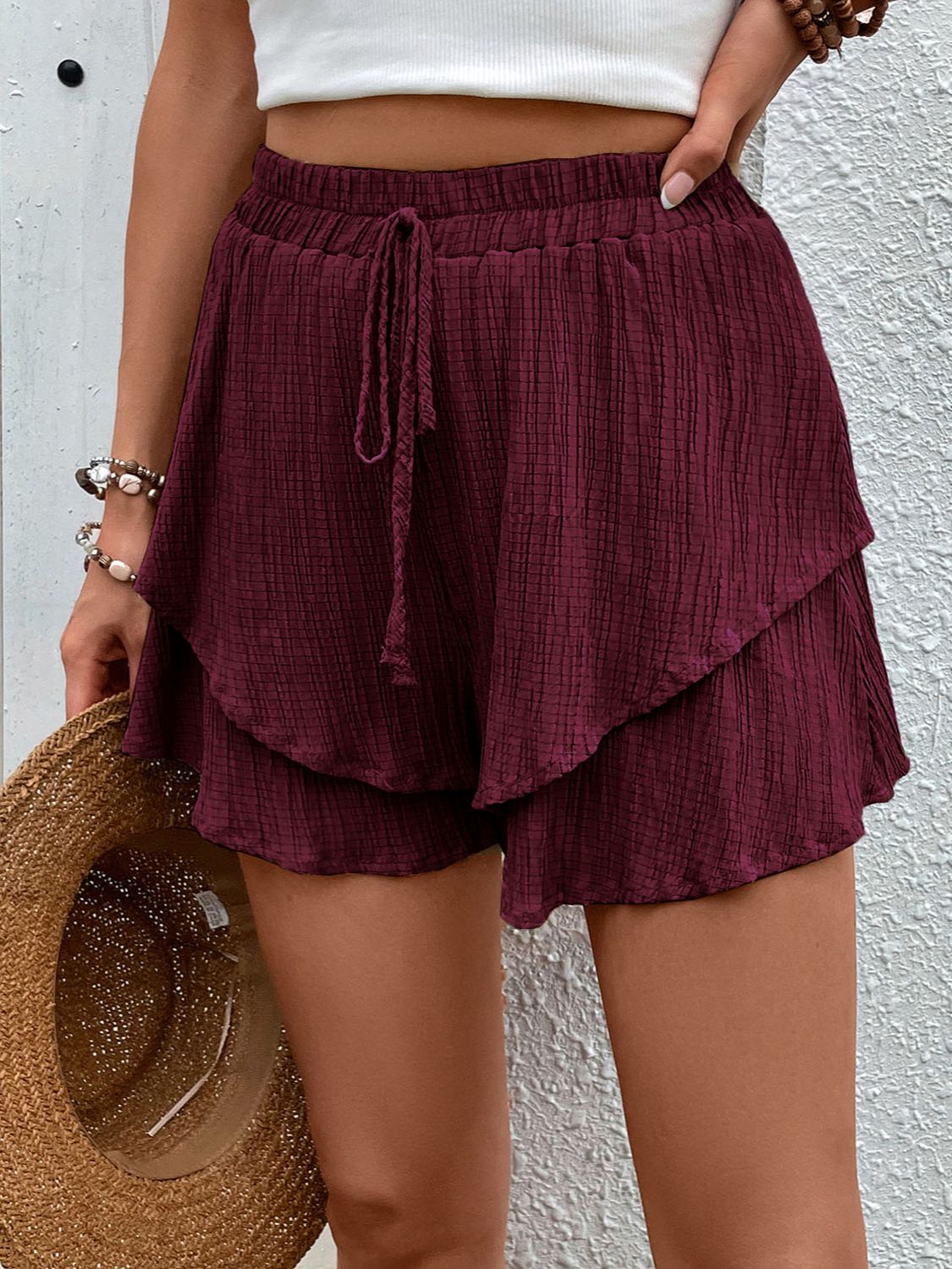 Layered High Waist Shorts