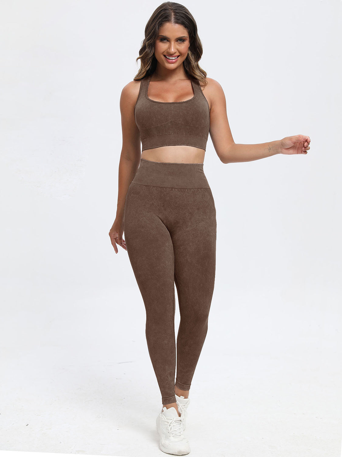 Scoop Neck Top and Pants Active Set