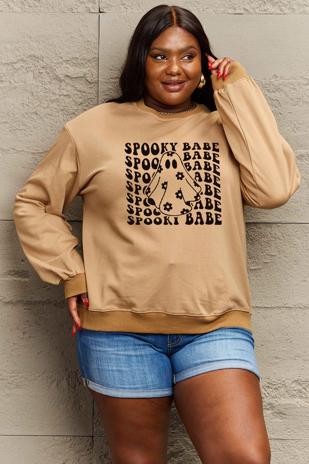 SPOOKY BABE Graphic Sweatshirt