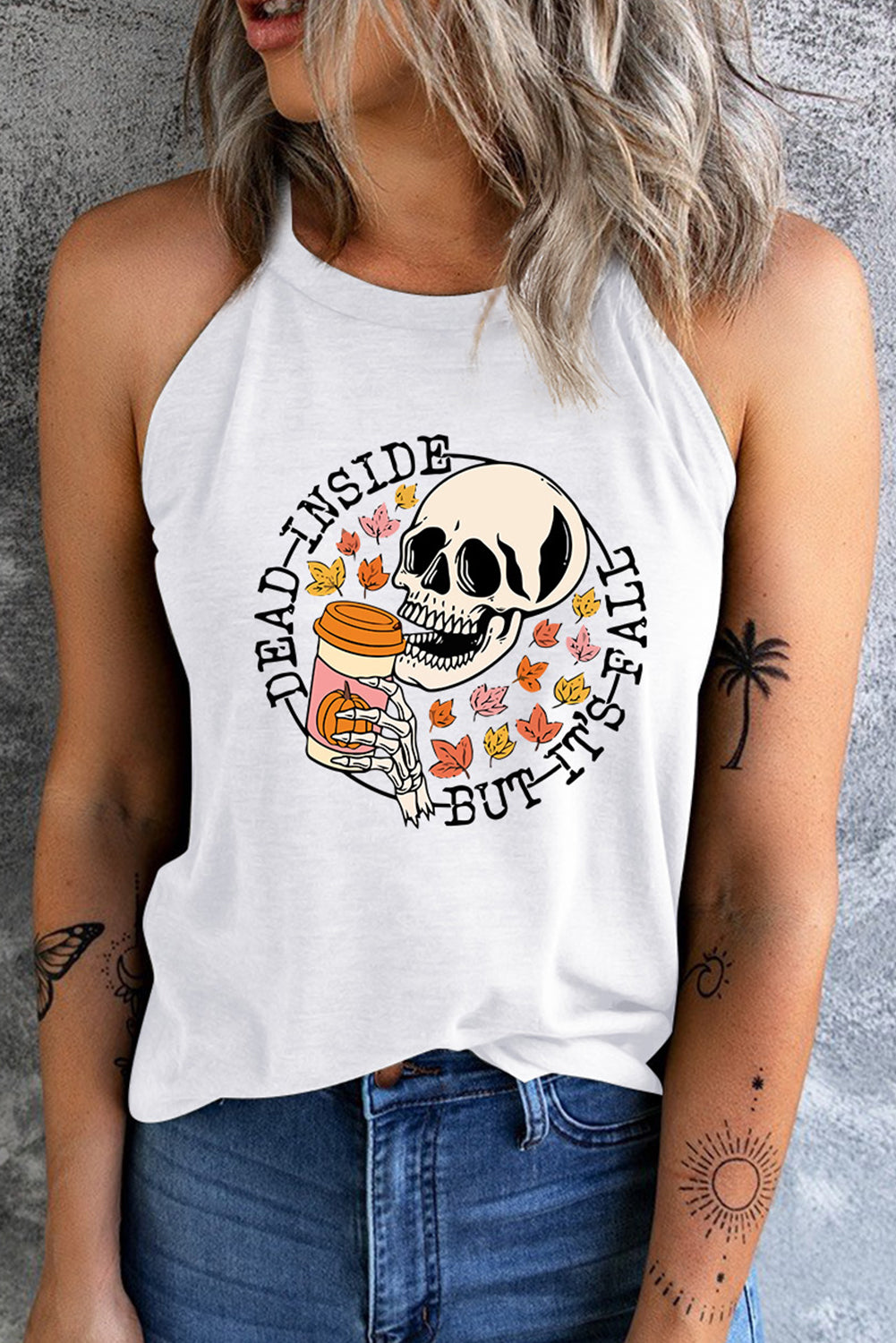 DEAD INSIDE BUT IT'S FALL Tank