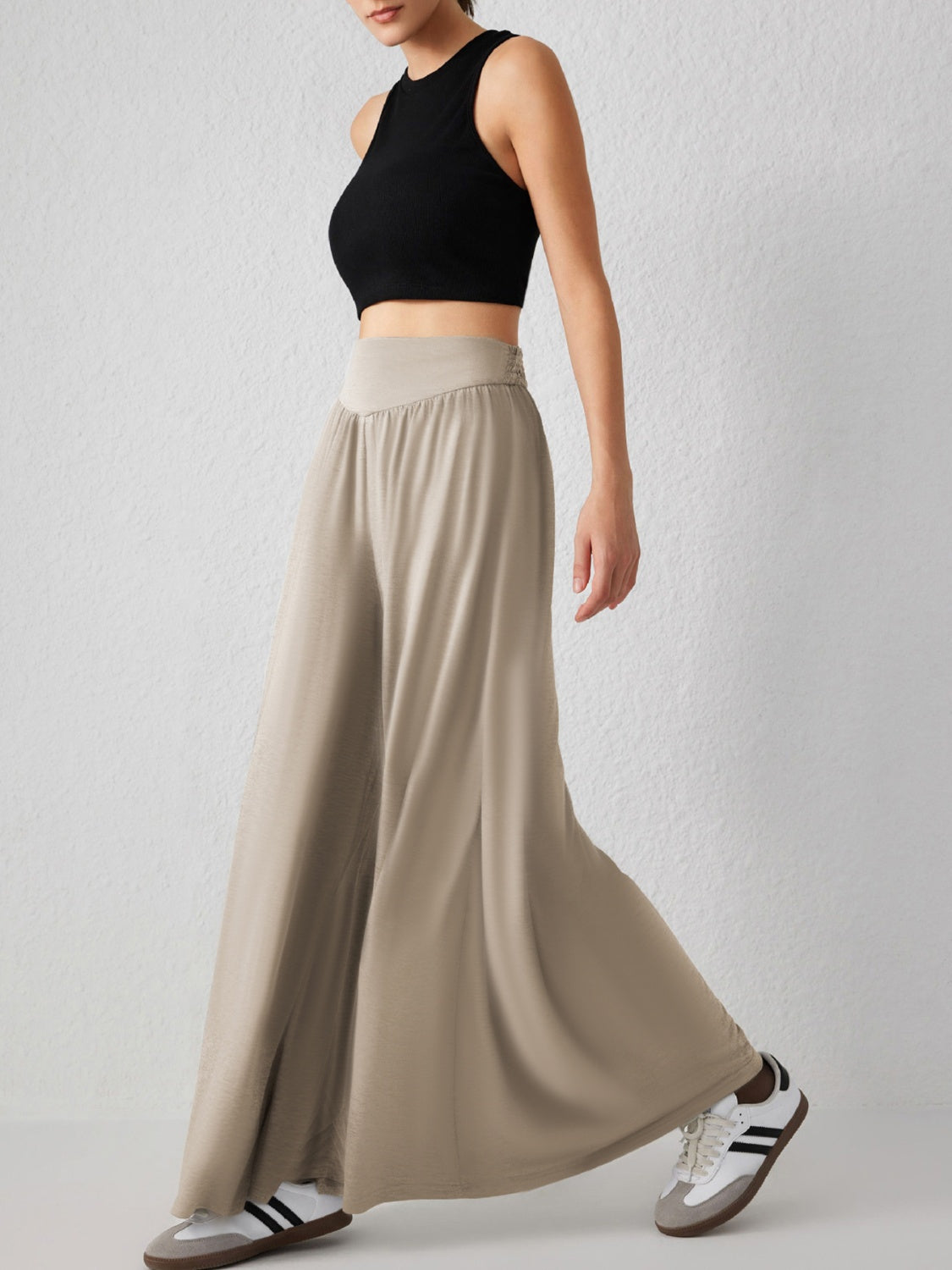 Wide Leg Parachute Pants