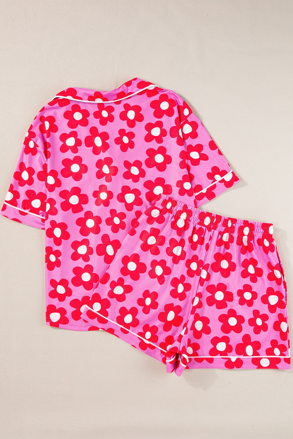 Super Smooth Flower Top and Shorts PJ Set