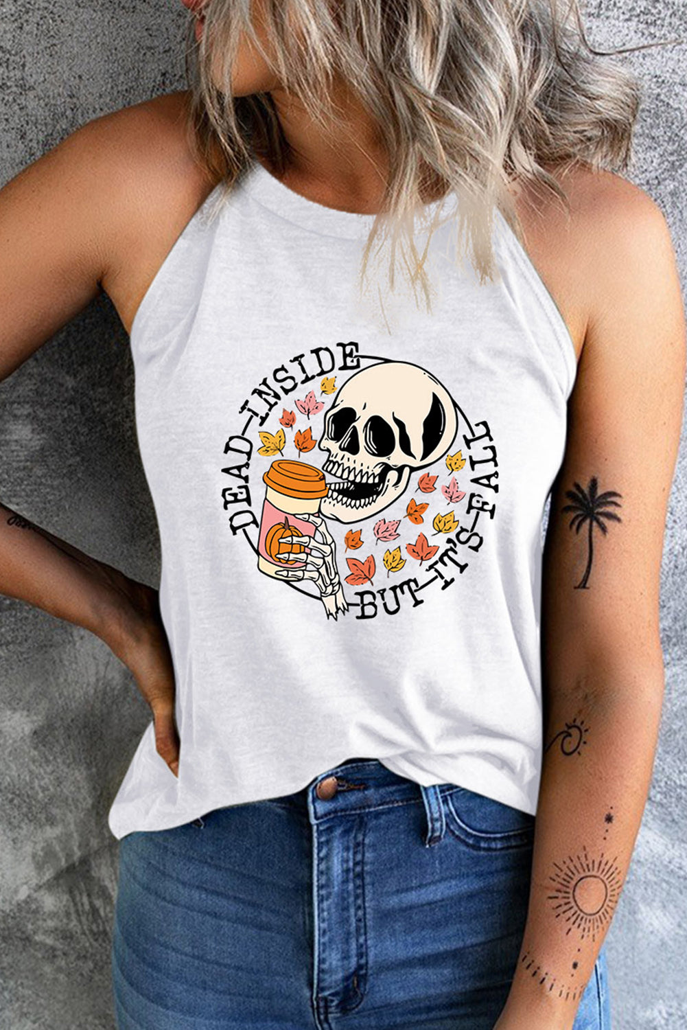 DEAD INSIDE BUT IT'S FALL Tank