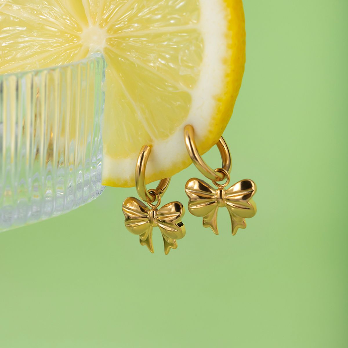 Coquette Gold Bow Earrings