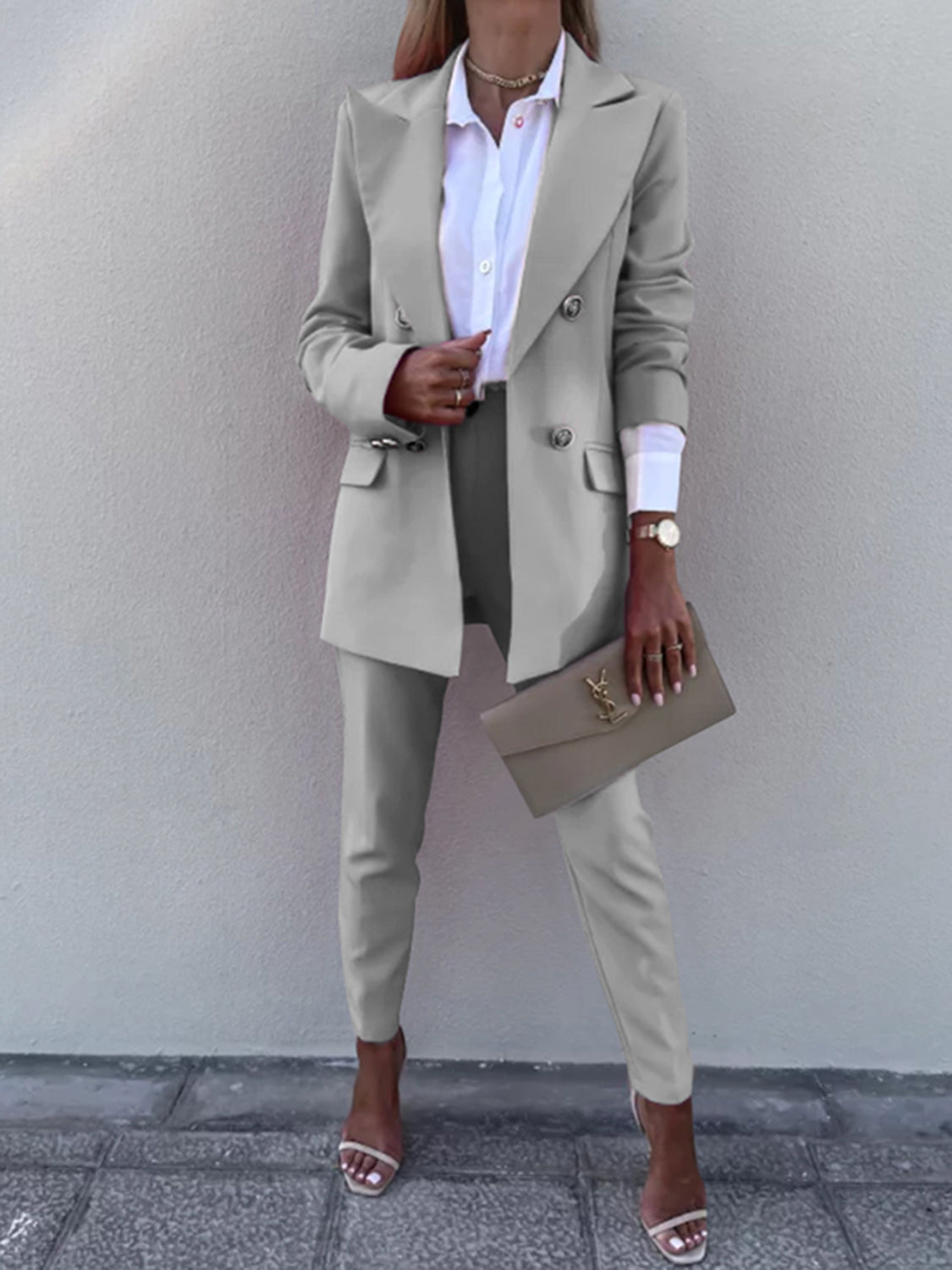 Boss Up Long Sleeve Blazer and Pantsuit