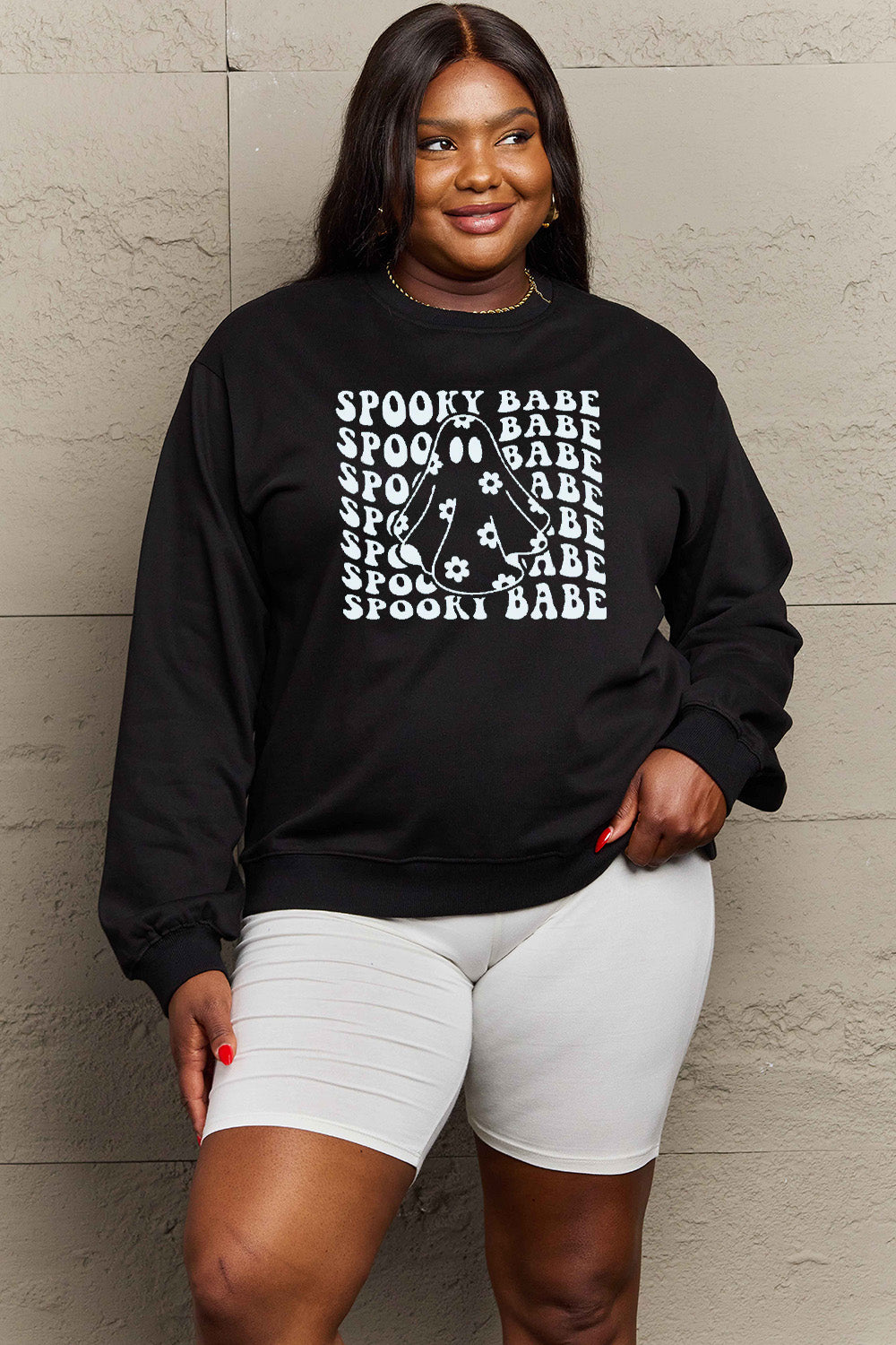 SPOOKY BABE Graphic Sweatshirt