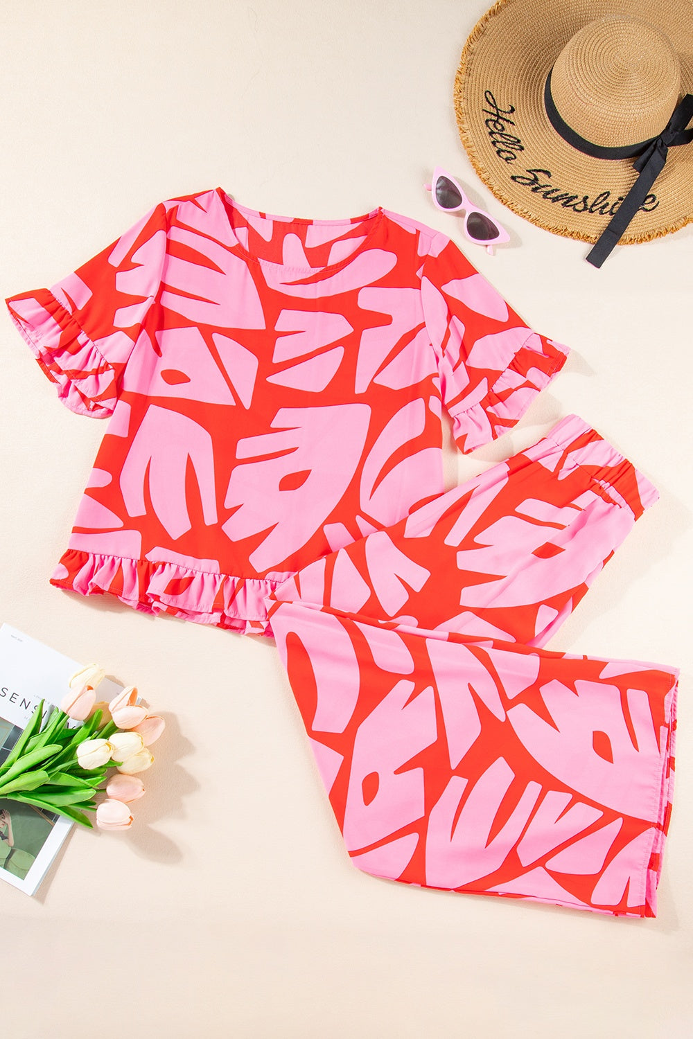 Funky and Fun Top and Pants Set