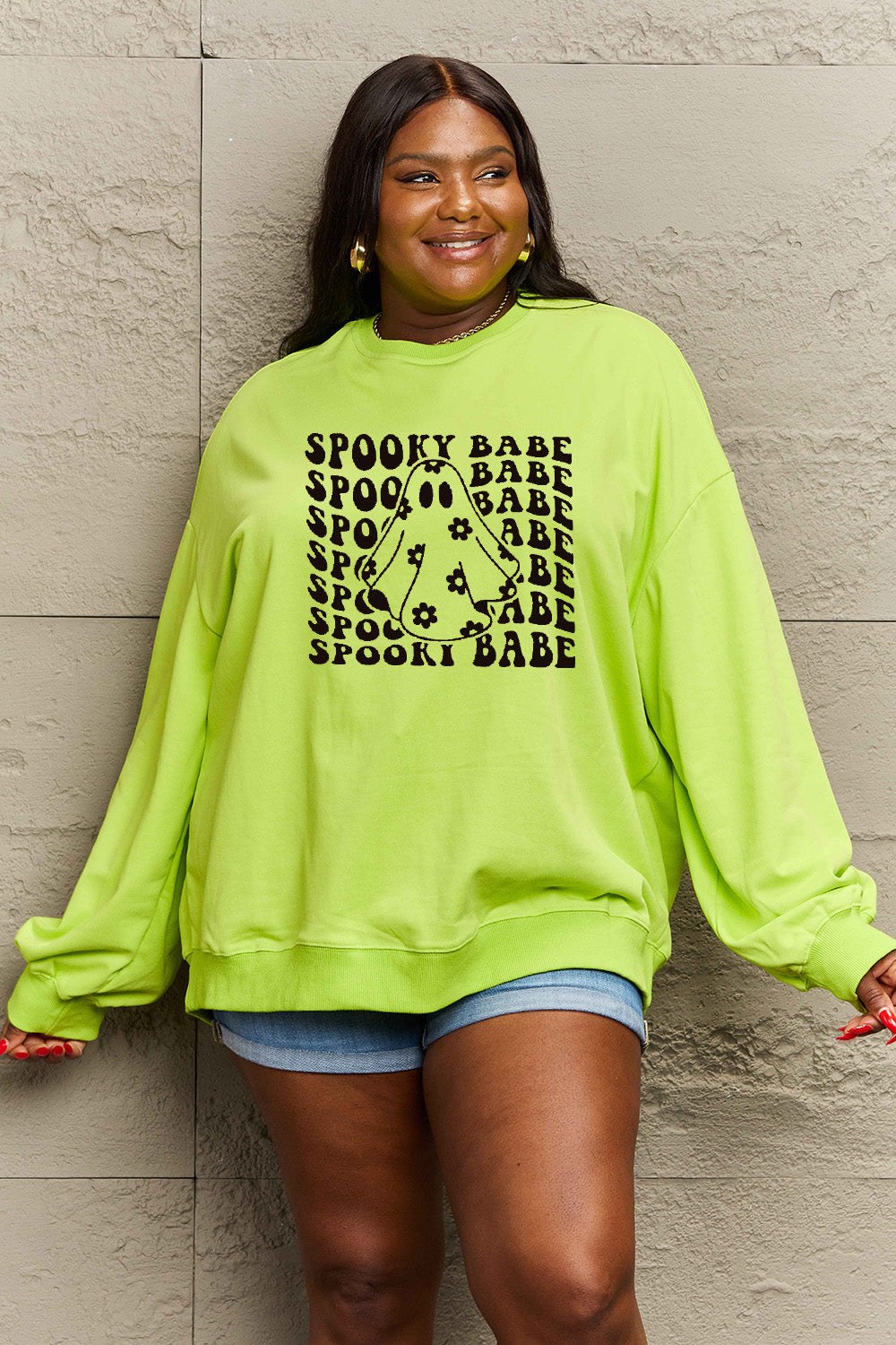 SPOOKY BABE Graphic Sweatshirt