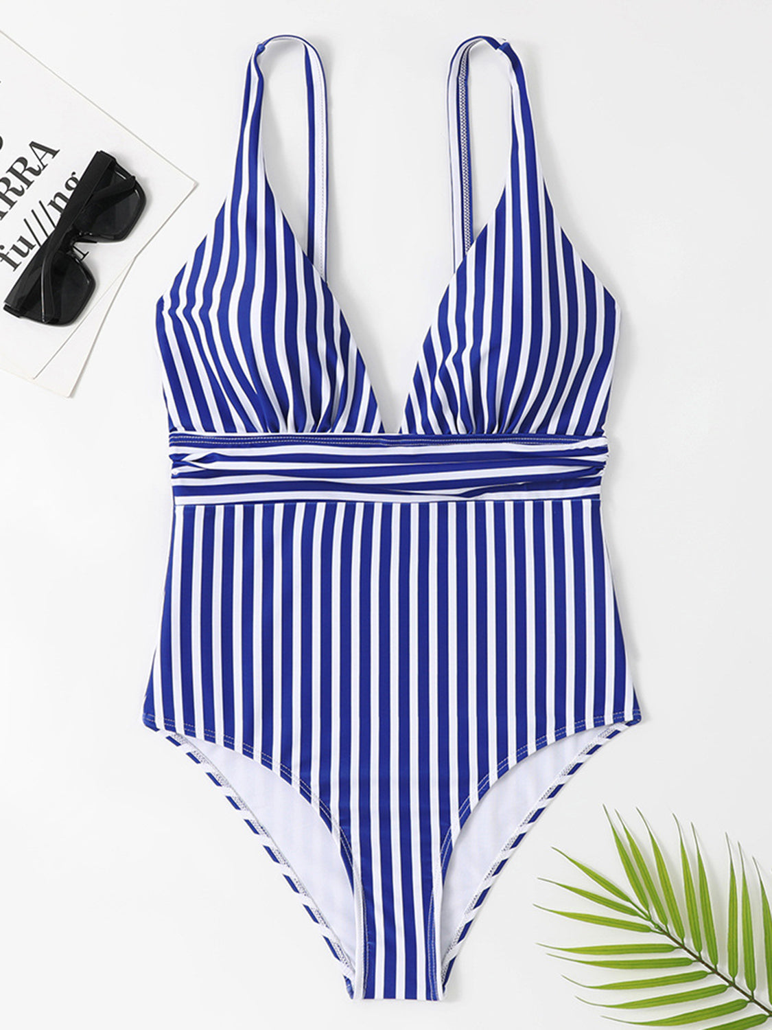 Retro Striped One-Piece