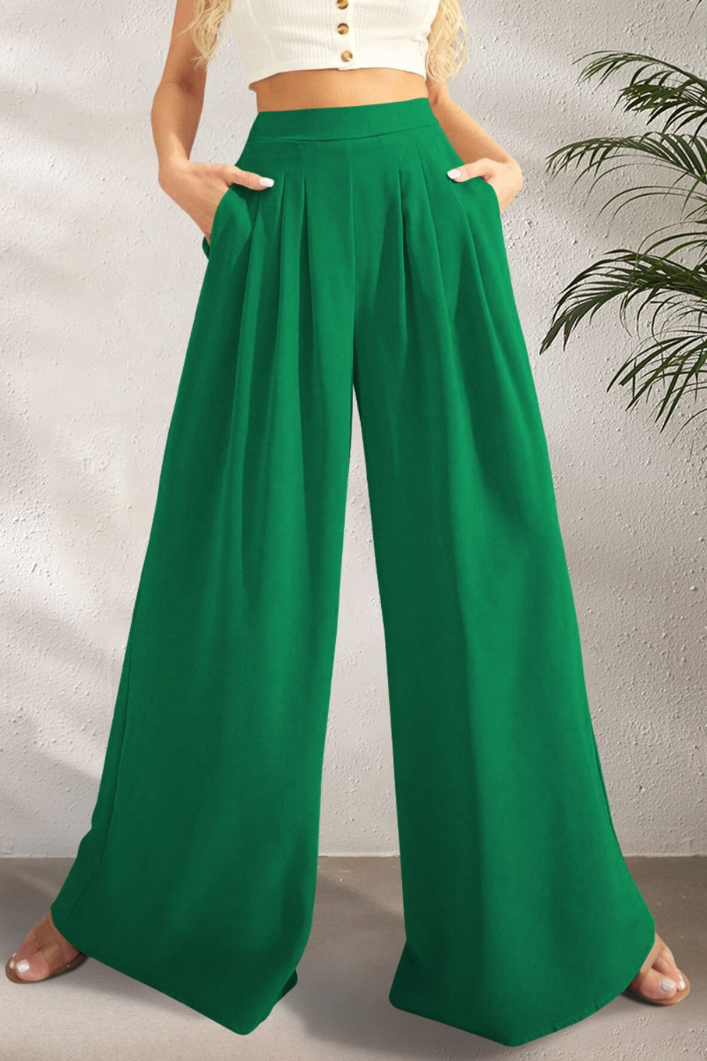 Casual Everyday Wide Leg Pants