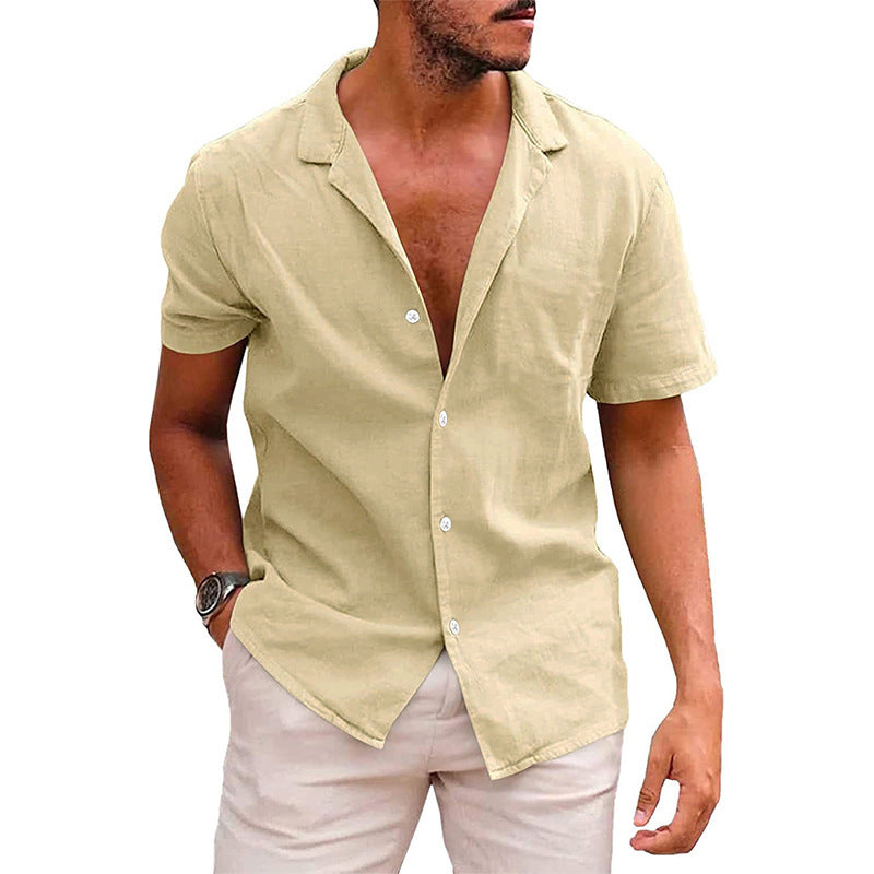 Casual Button Down Short Sleeve Shirt