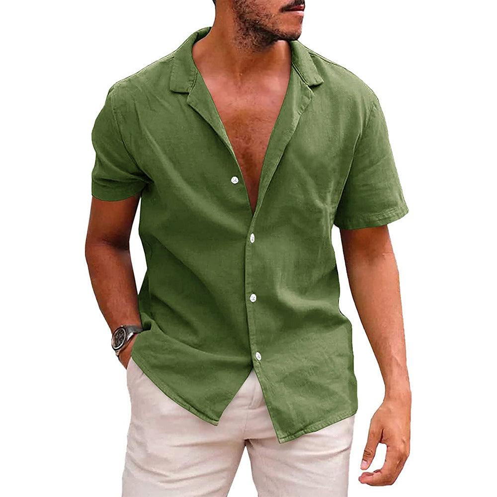 Casual Button Down Short Sleeve Shirt