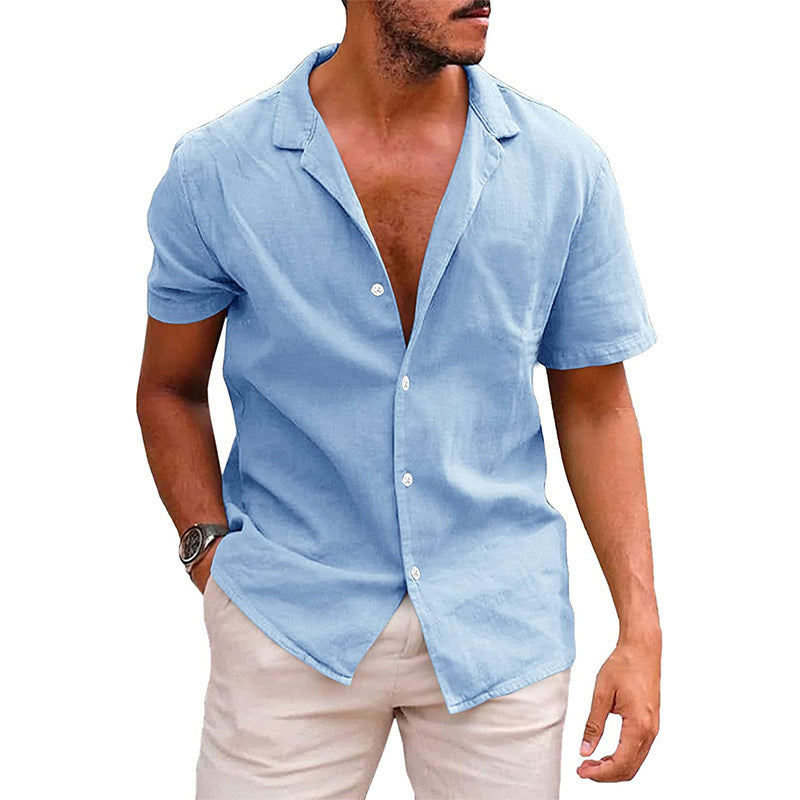 Casual Button Down Short Sleeve Shirt