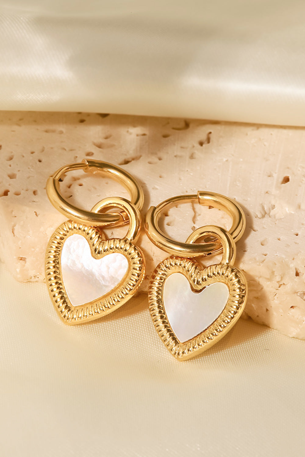 Beach Lover Heart Drop Earrings