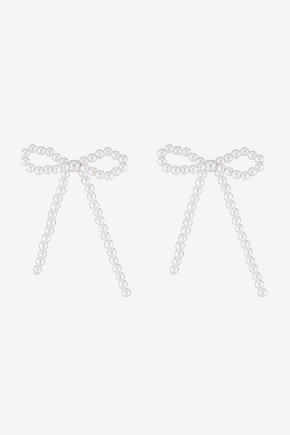 Big Bow Pearl Earrings