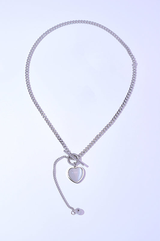 My Heart Silver Necklace