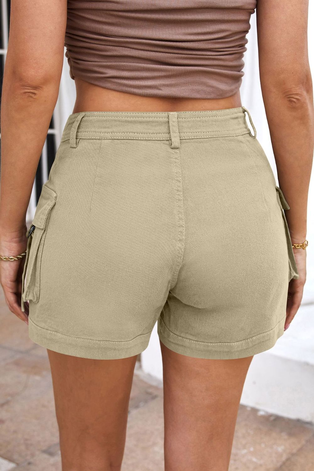 High Waisted Adorable Cargo Shorts