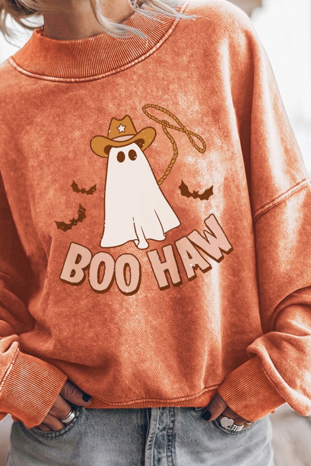 BOO HAW Round Neck Sweatshirt