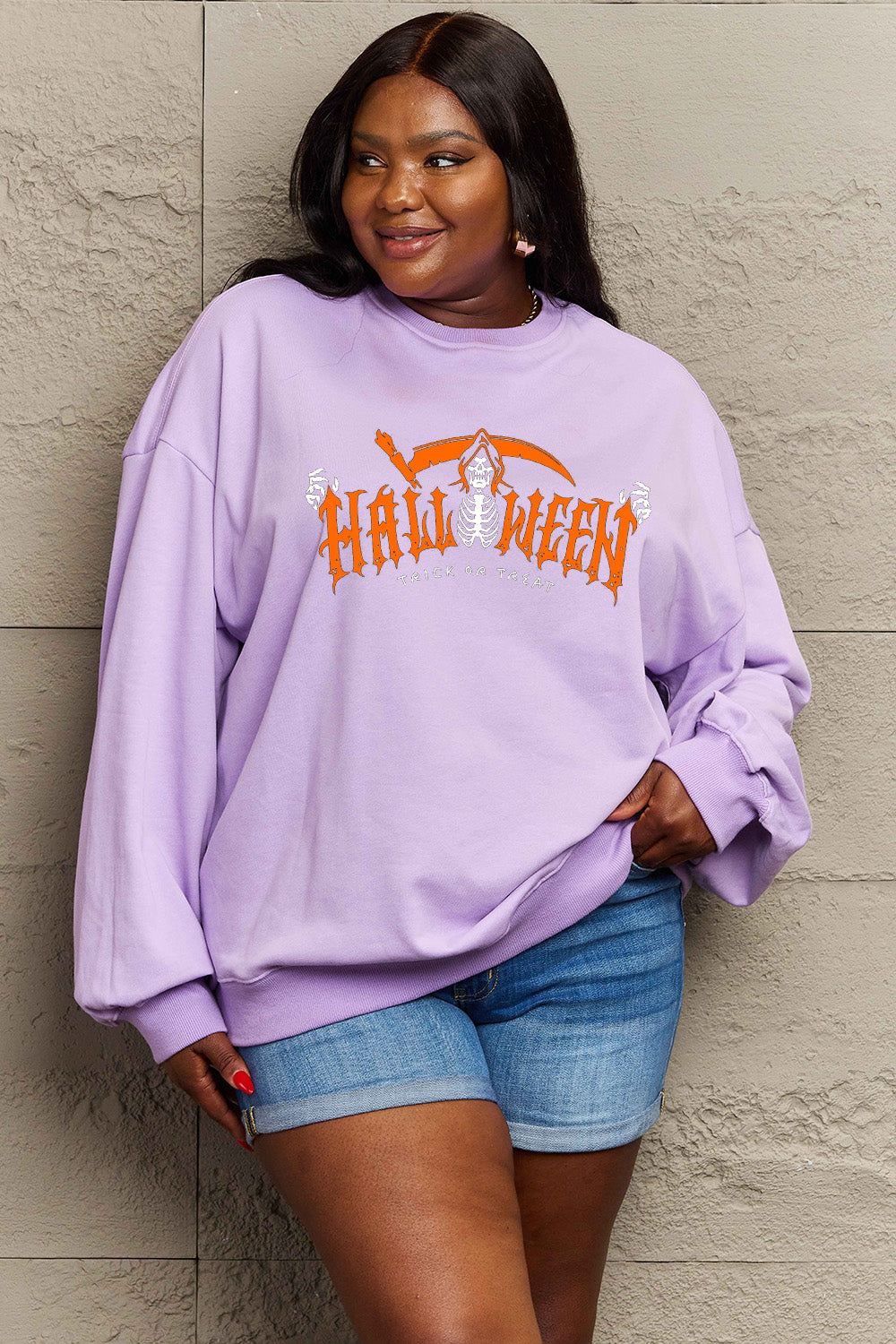 HALLOWEEN TRICK OR TREAT Graphic Sweatshirt