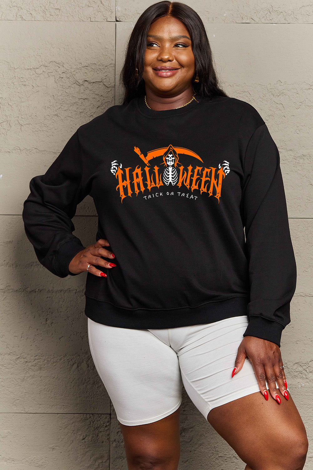 HALLOWEEN TRICK OR TREAT Graphic Sweatshirt