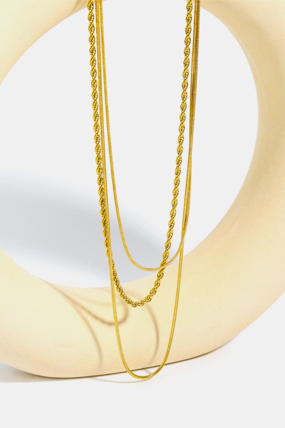 Triple the Love Layered Necklace