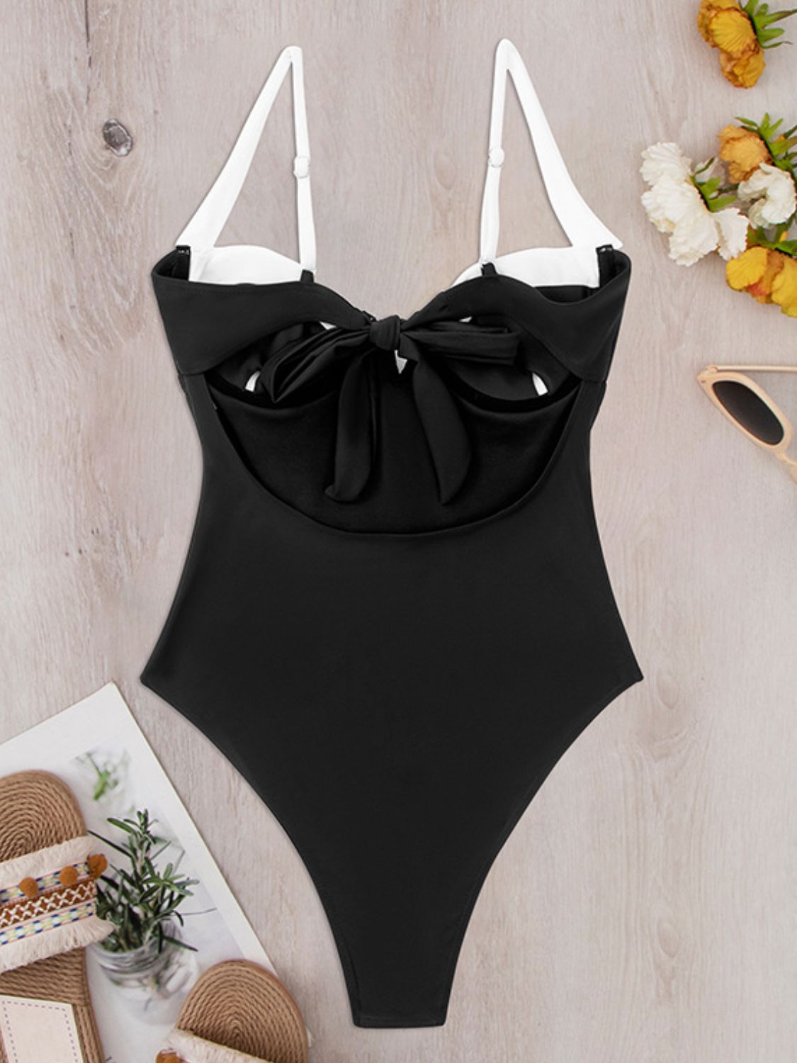 Retro Adjustable Tie One-Piece