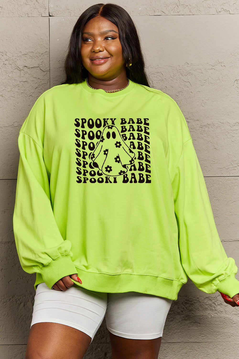 SPOOKY BABE Graphic Sweatshirt