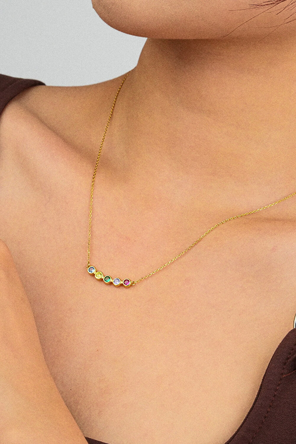 Upside Down Rainbow Necklace