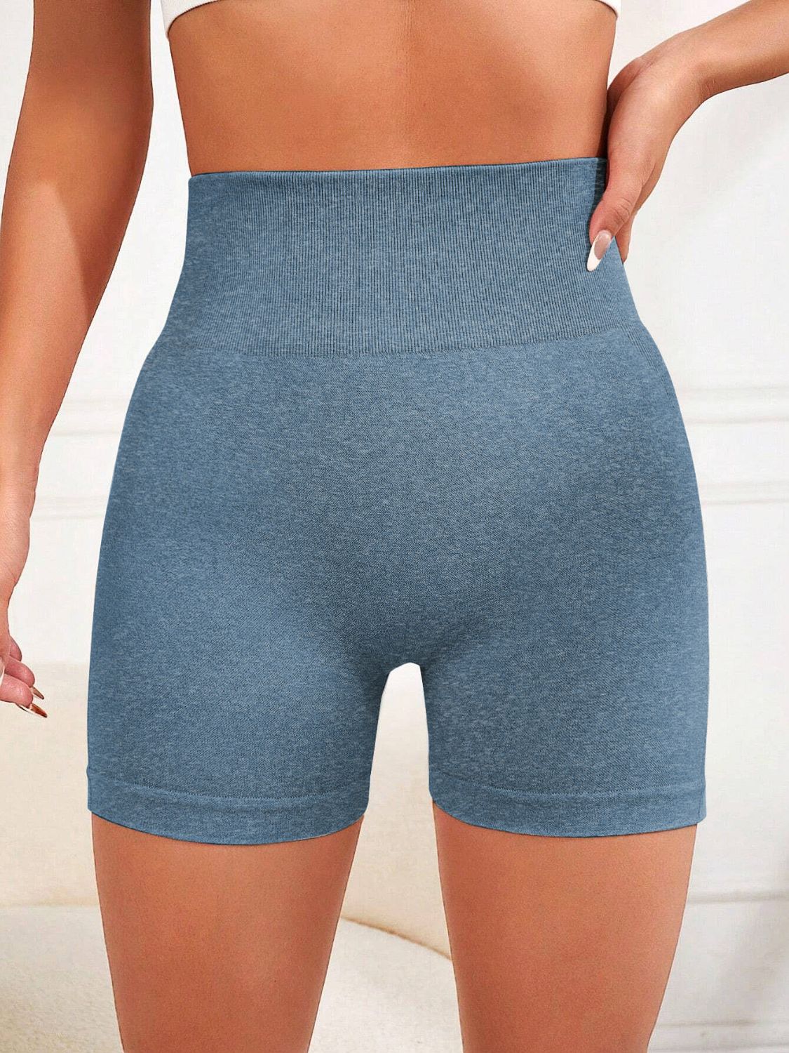 High Waisted BBL Effect Active Shorts