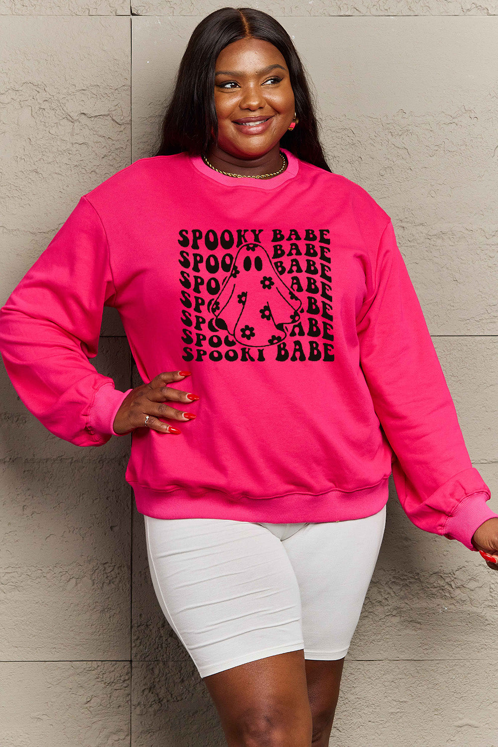 SPOOKY BABE Graphic Sweatshirt