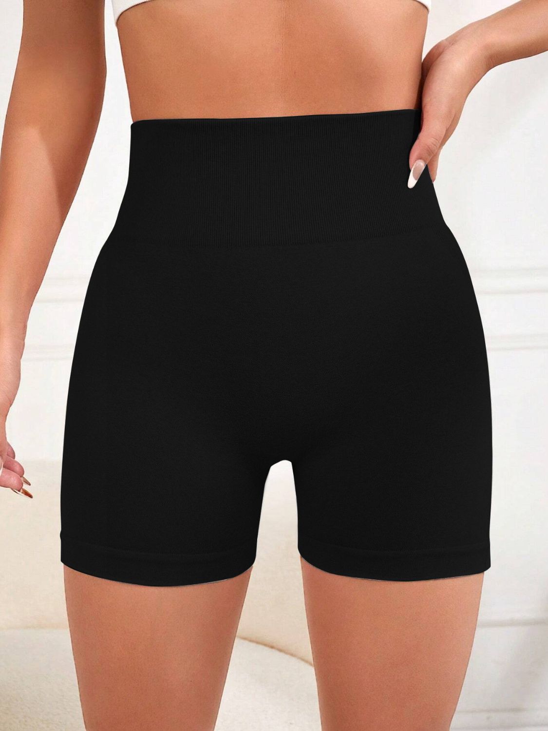 High Waisted BBL Effect Active Shorts