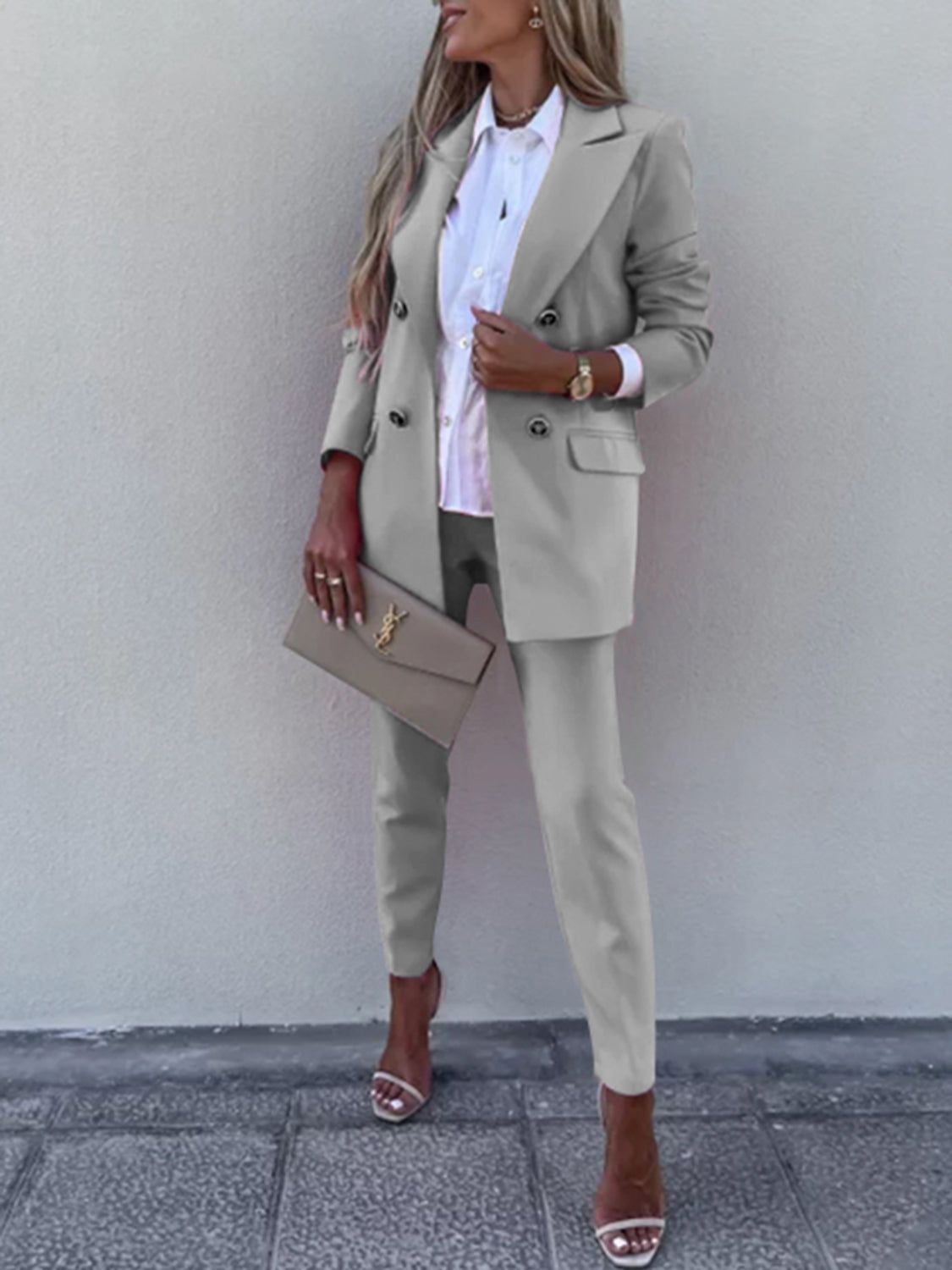 Boss Up Long Sleeve Blazer and Pantsuit