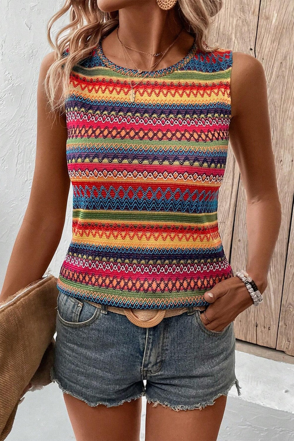 BOHO Stiching Top