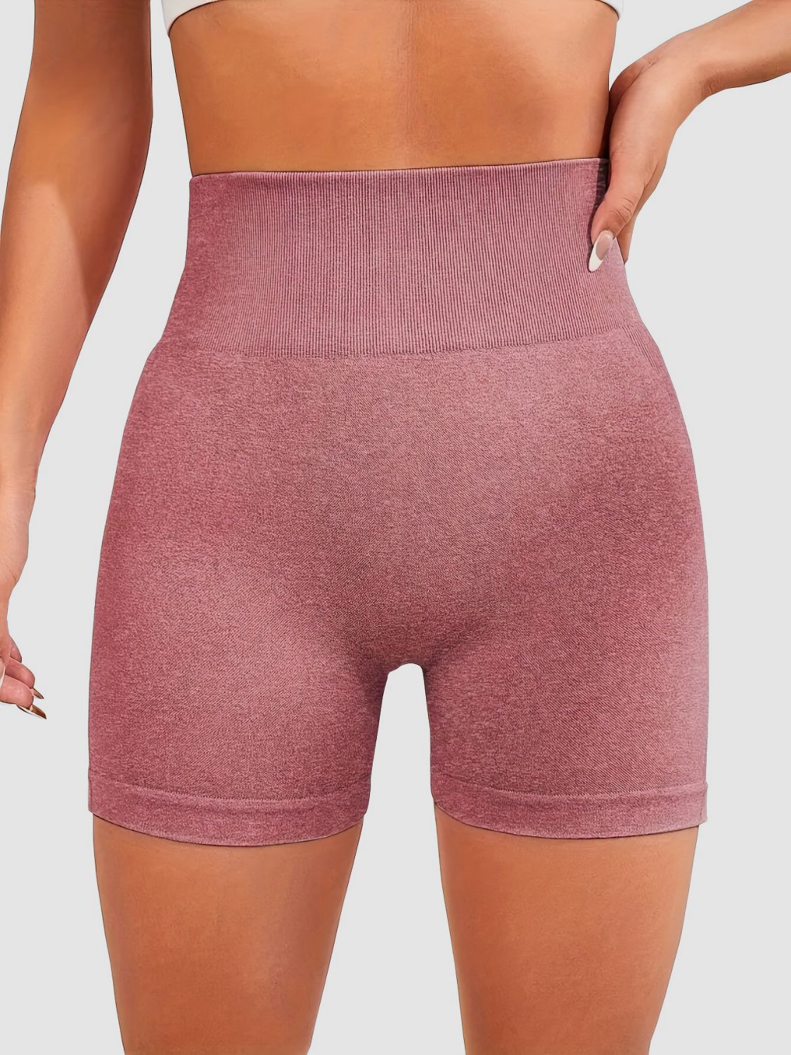 High Waisted BBL Effect Active Shorts