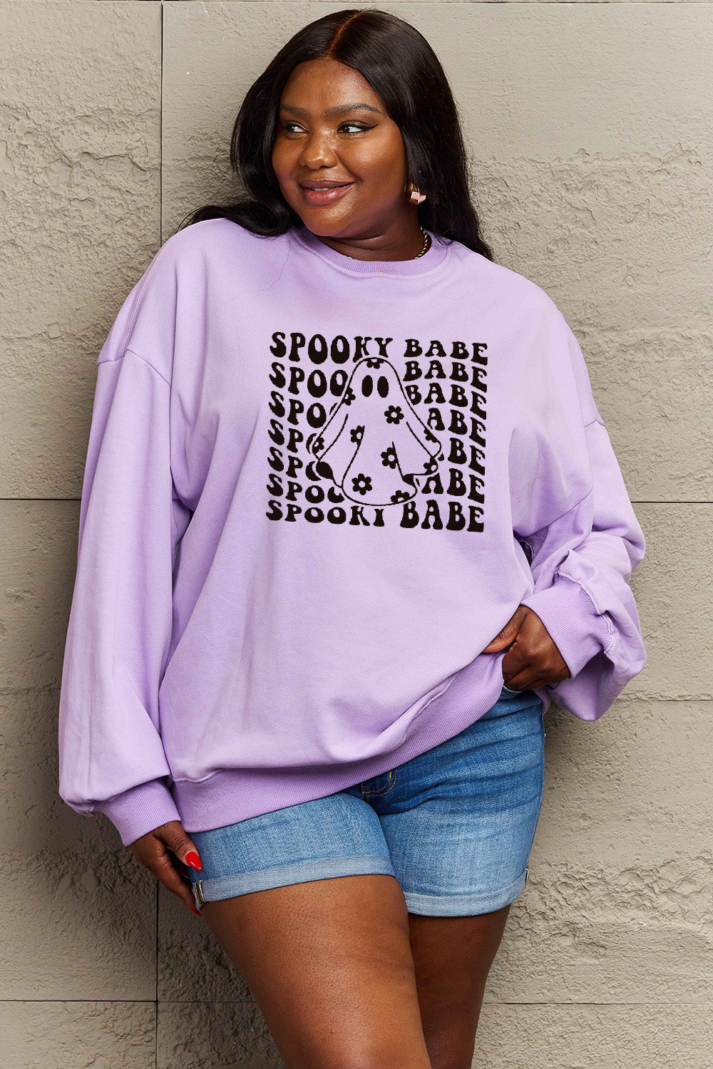 SPOOKY BABE Graphic Sweatshirt