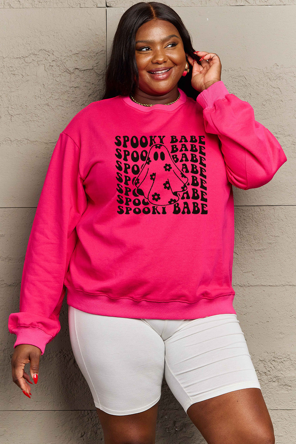 SPOOKY BABE Graphic Sweatshirt