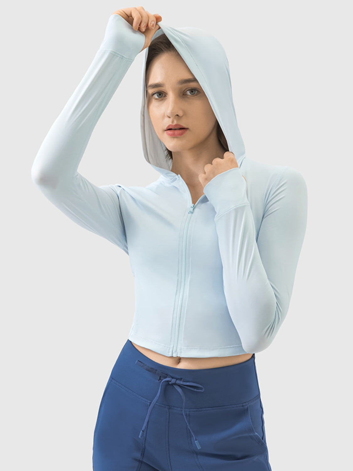 Super Soft Zip Up Hooded Active Wear