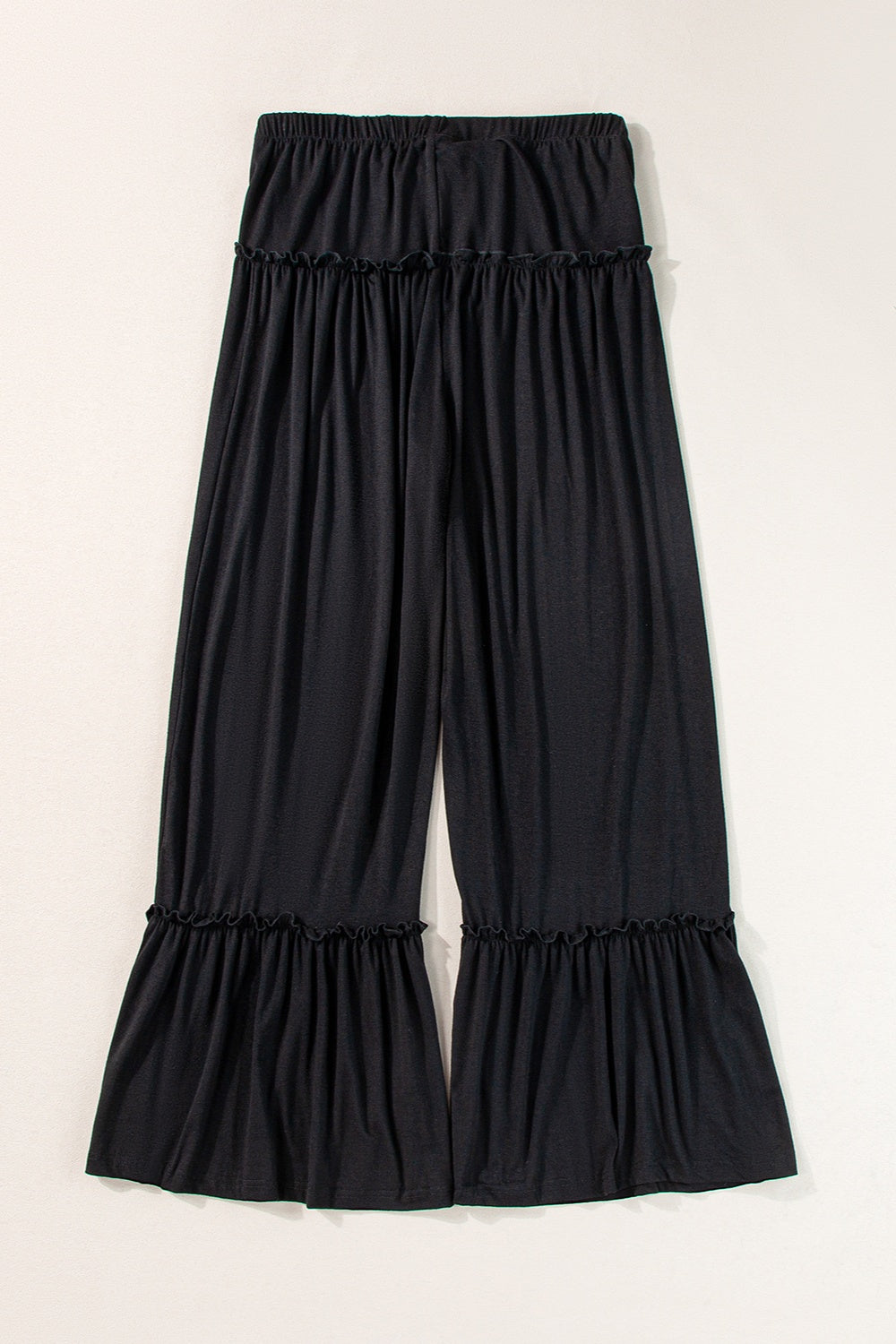 Frill Ruched Bootcut Pants