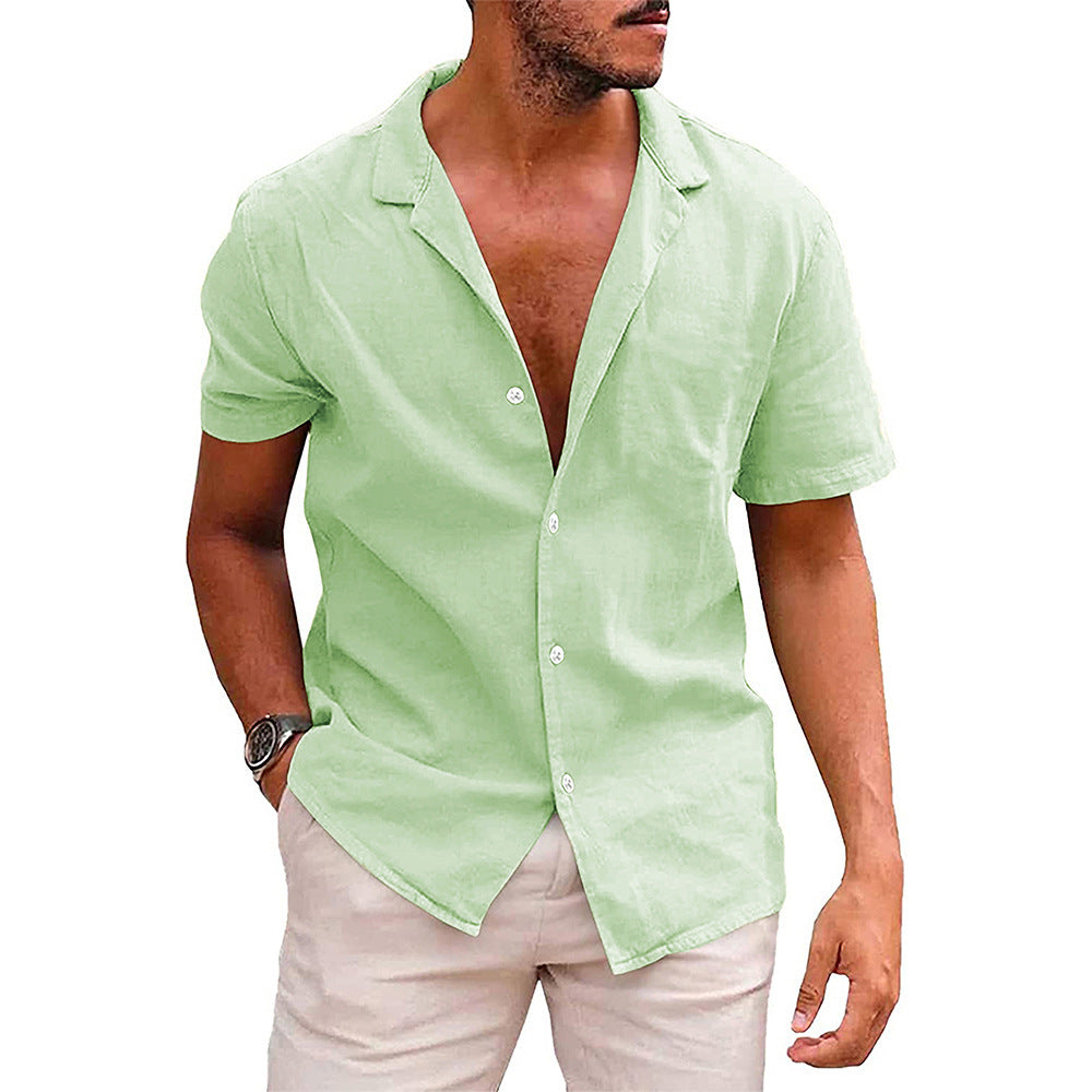 Casual Button Down Short Sleeve Shirt