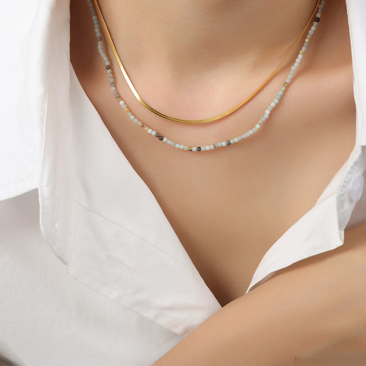 Graceful Double-Layered Necklace