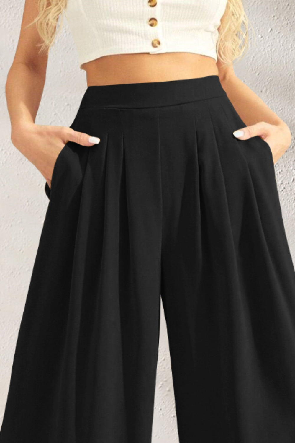 Casual Everyday Wide Leg Pants